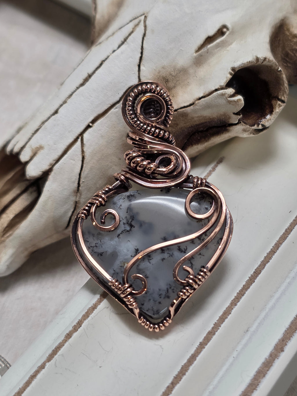 Dendritic Opal in Copper