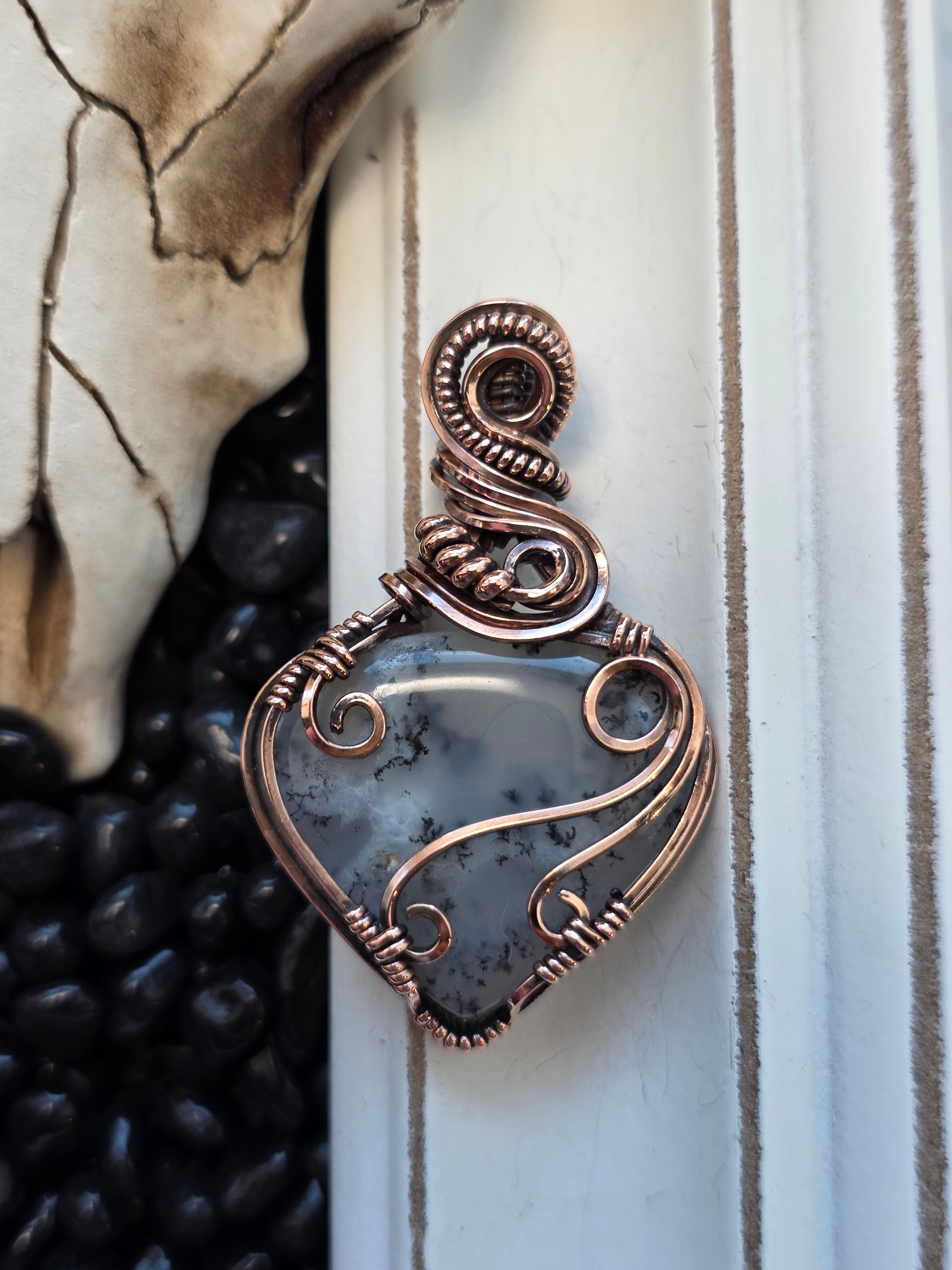 Dendritic Opal in Copper