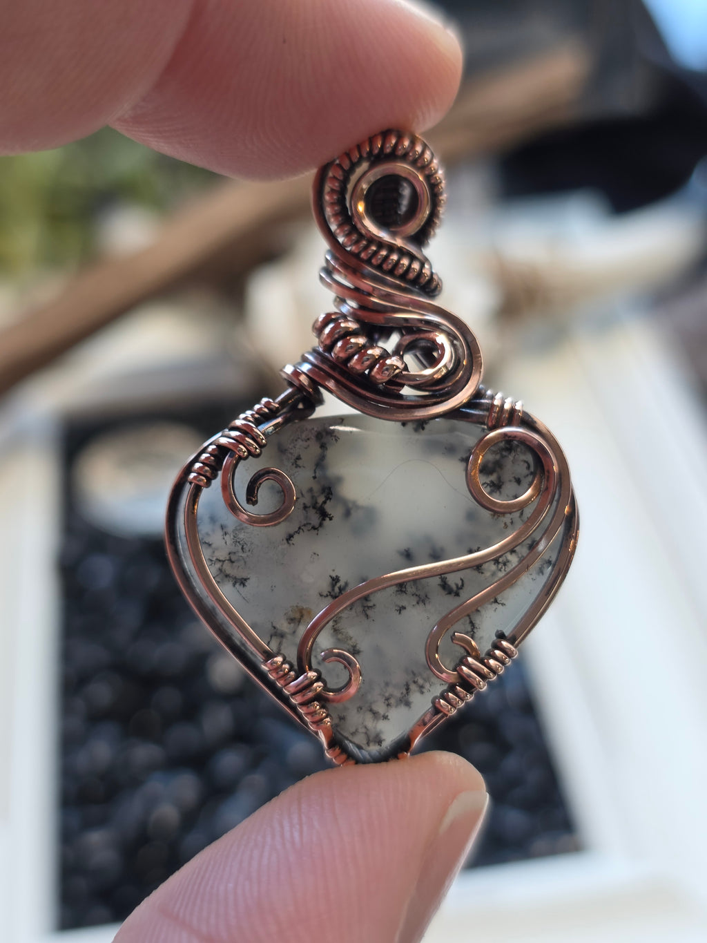 Dendritic Opal in Copper