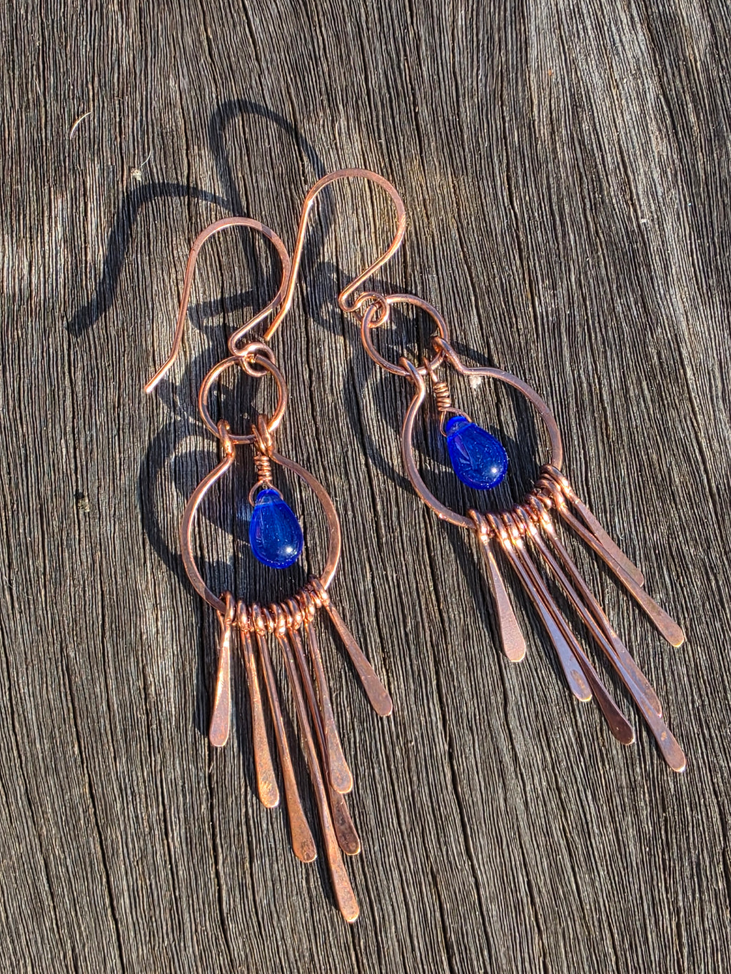 Blue Dangle Earrings