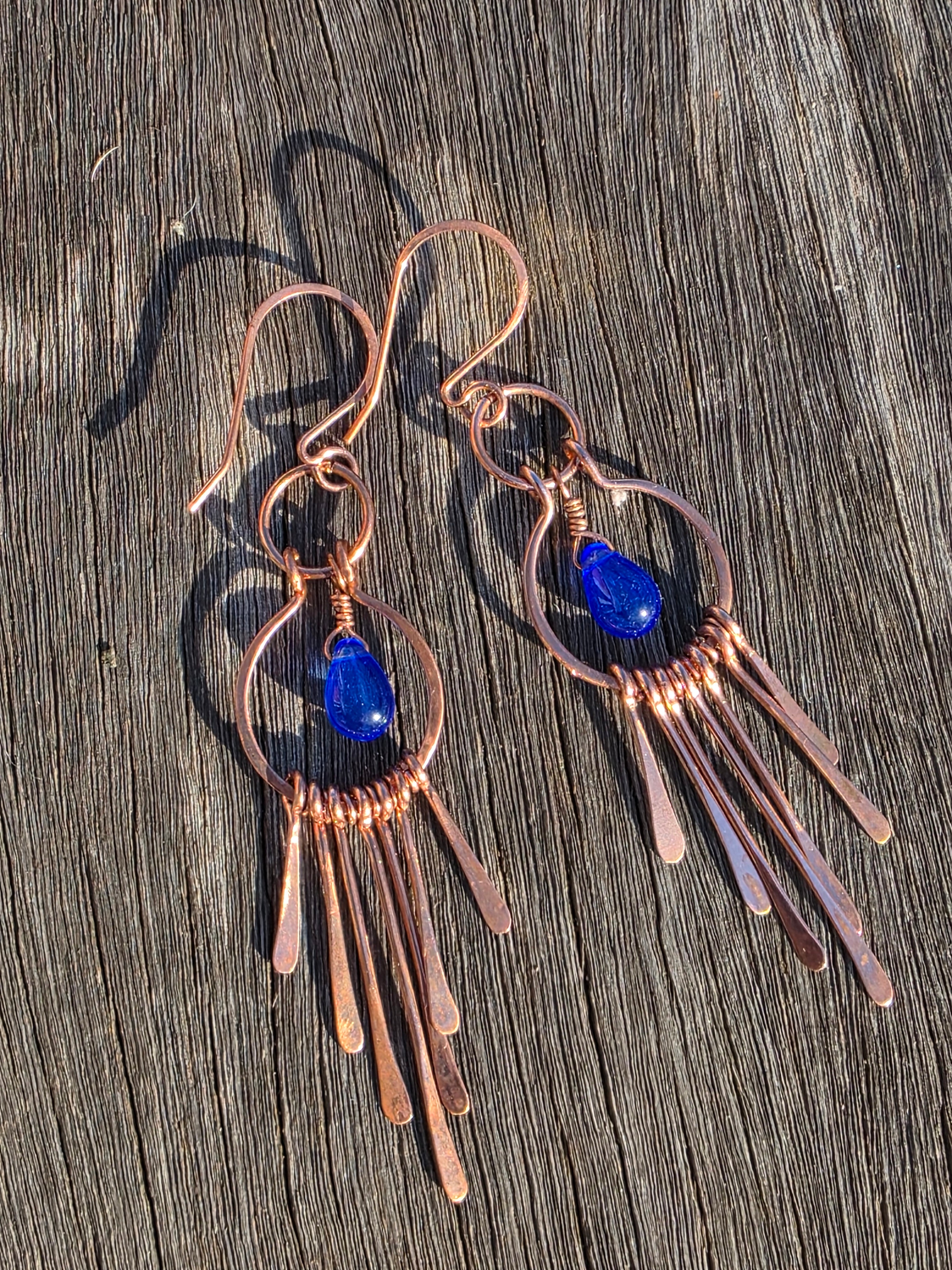 Blue Dangle Earrings
