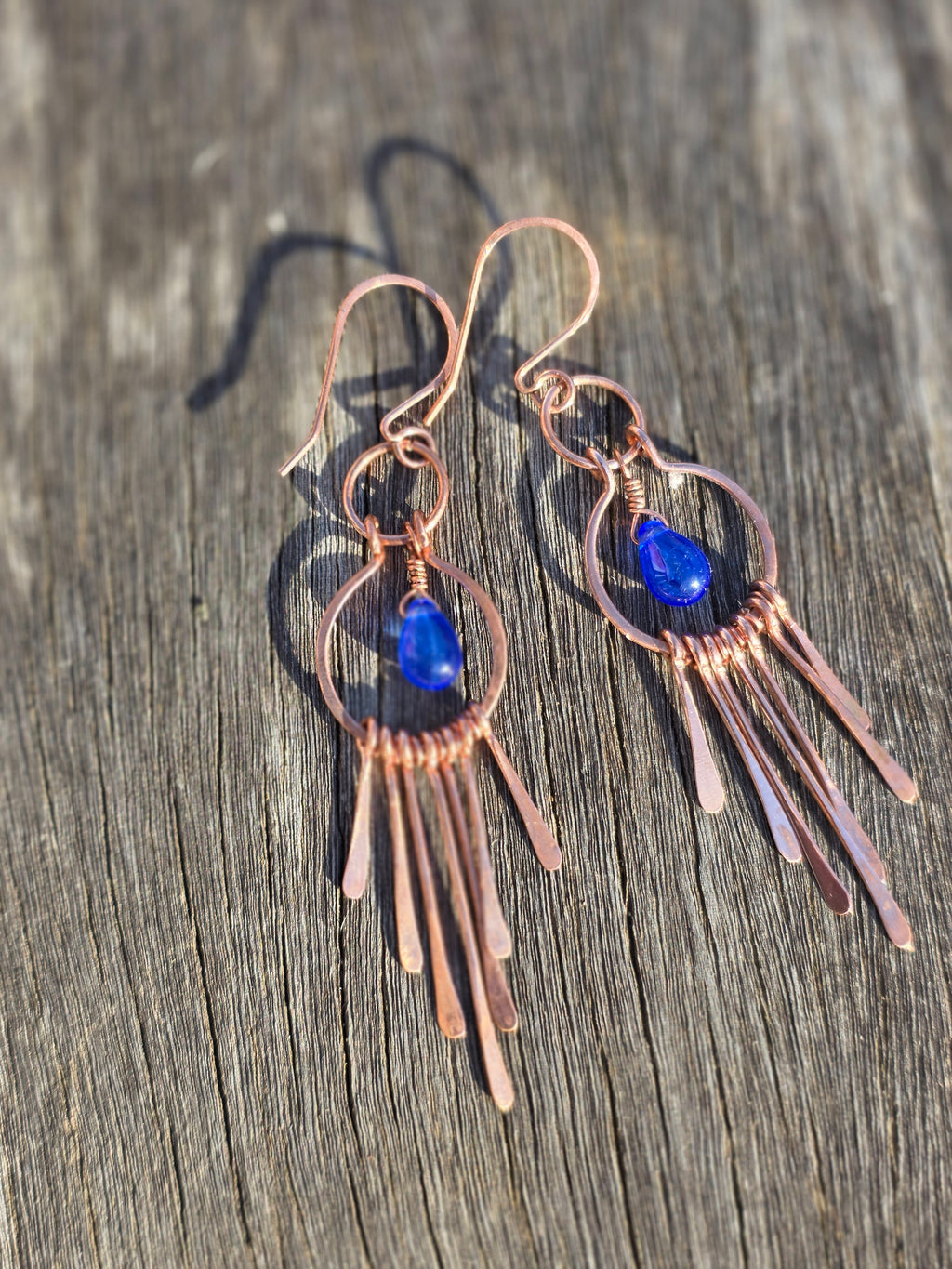 Blue Dangle Earrings
