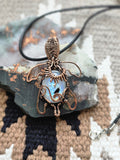 Rainbow Moonstone Turtle Pendant