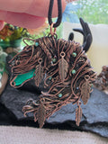 Green Onyx Horse Pendant