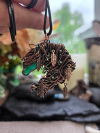Green Onyx Horse Pendant