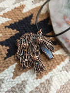 Moonstone Horse Pendant
