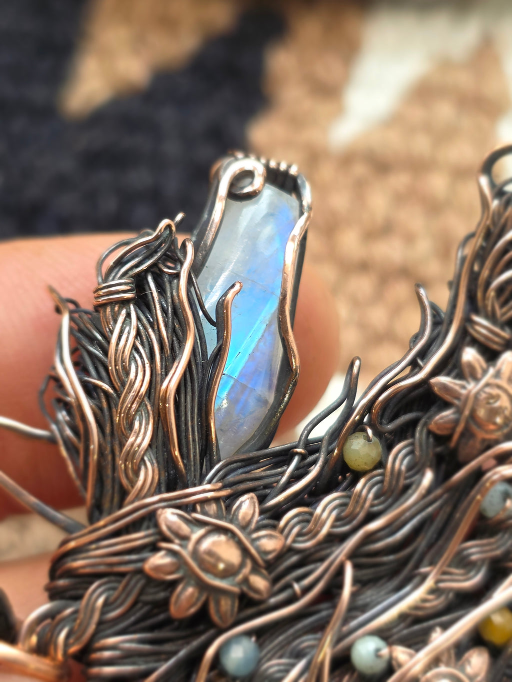 Moonstone Horse Pendant