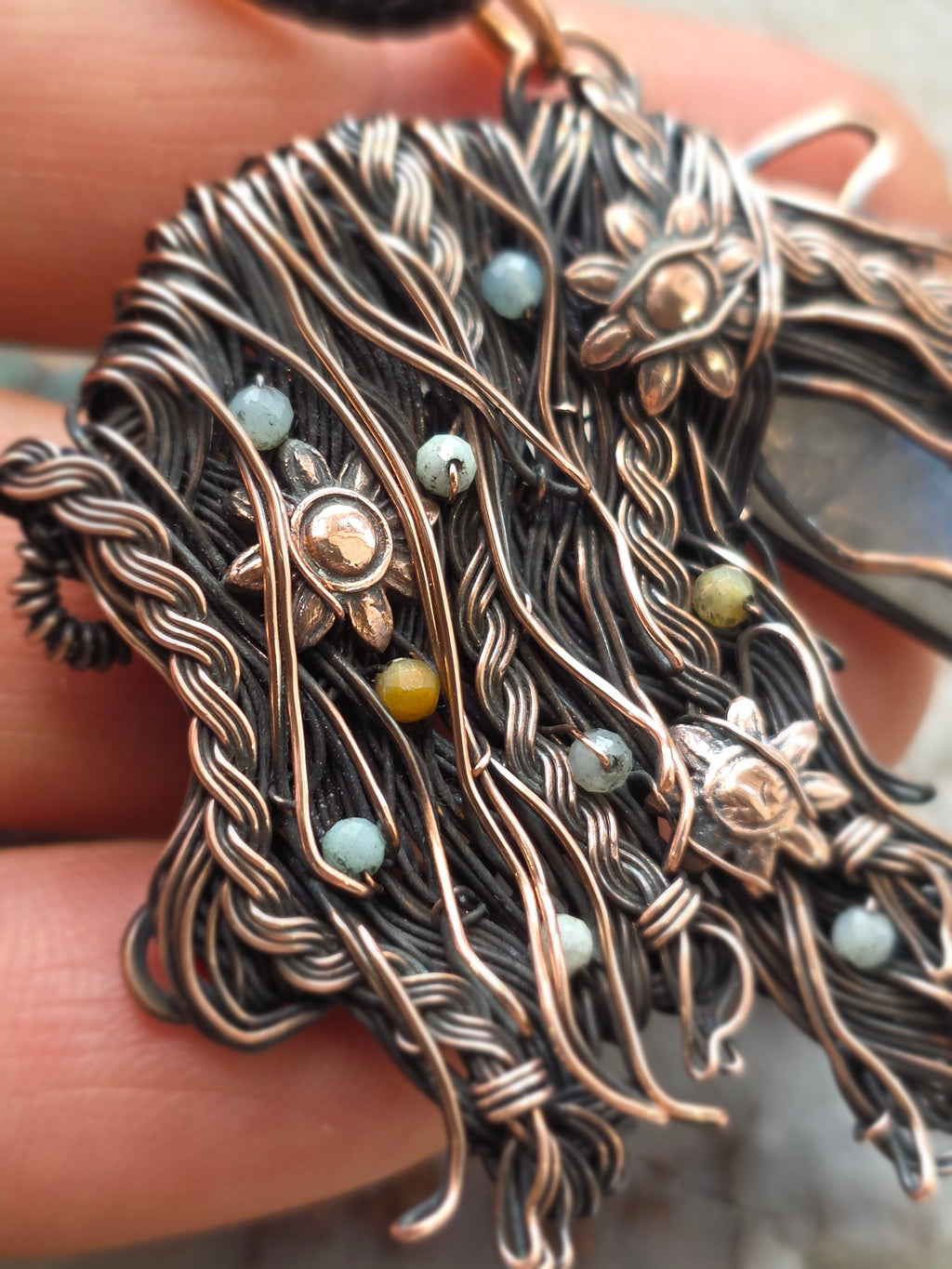 Moonstone Horse Pendant