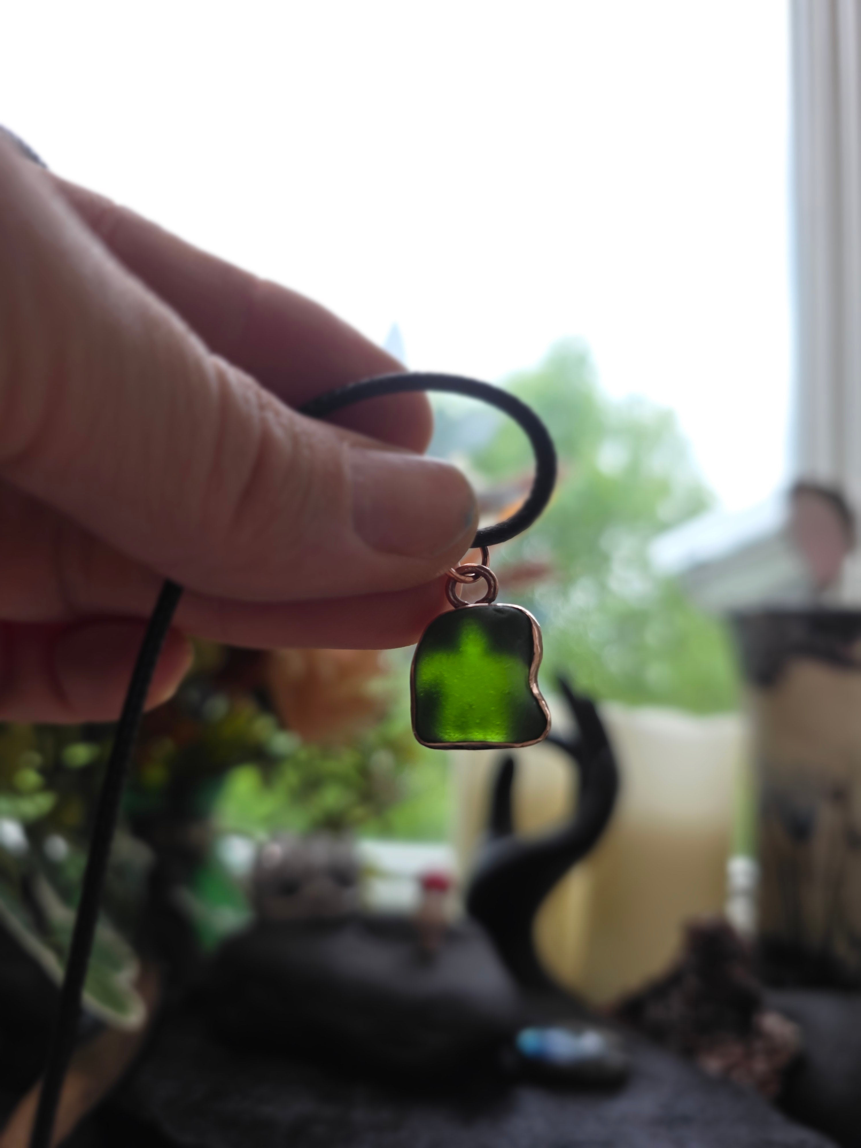 Sea Glass Turtle Pendant