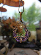 Amethyst Lotus Pendant
