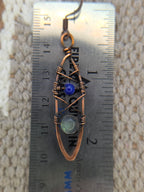 Lapis and Labradorite Earrings