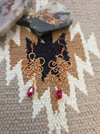 Copper Filigree Earrings