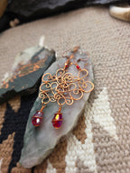 Copper Filigree Earrings