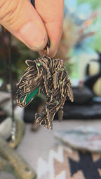 Green Onyx Horse Pendant