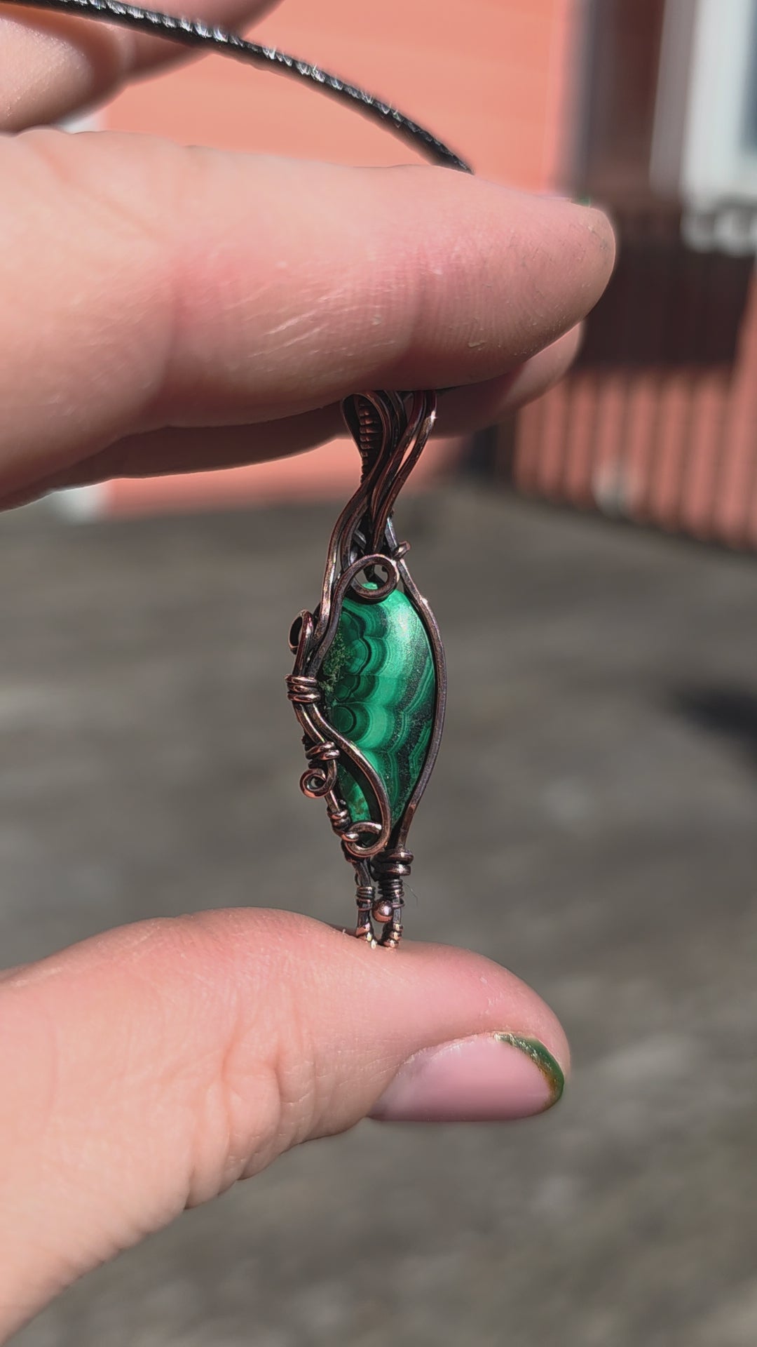 Malachite in Copper