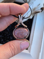 Rhodonite wrapped Copper