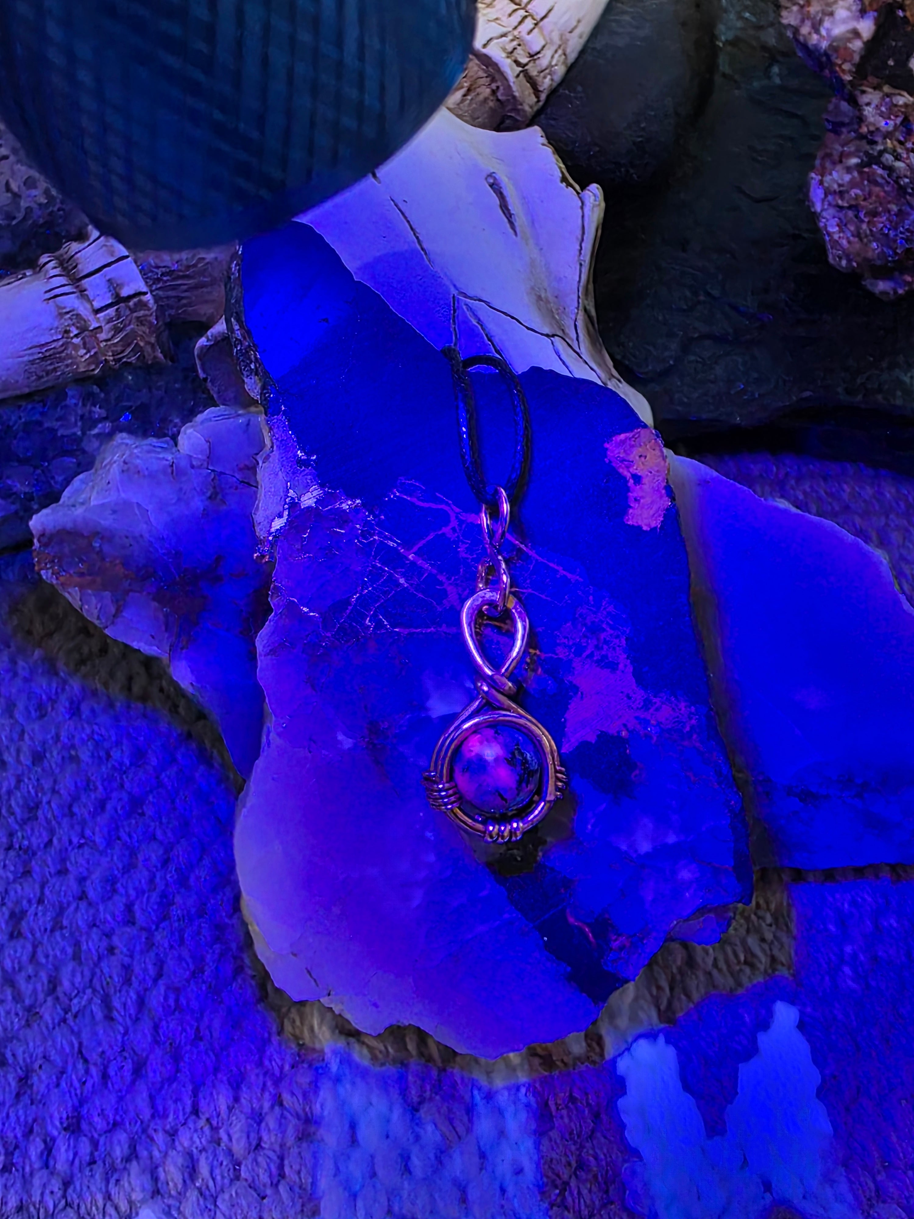 "Orbit" Ruby Zoisite Pendant