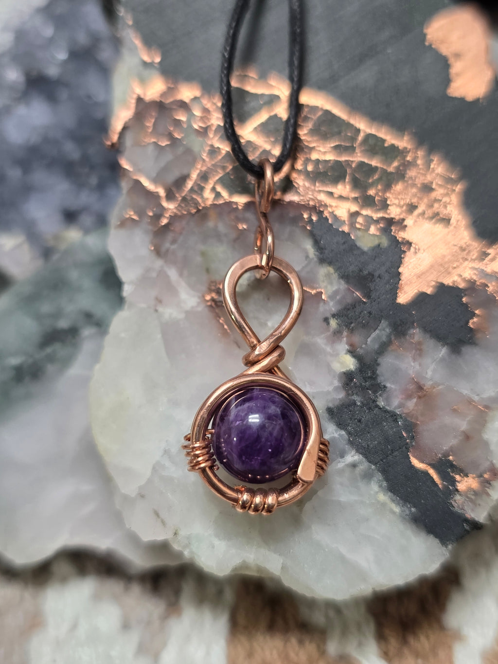 "Orbit" Amethyst Pendant