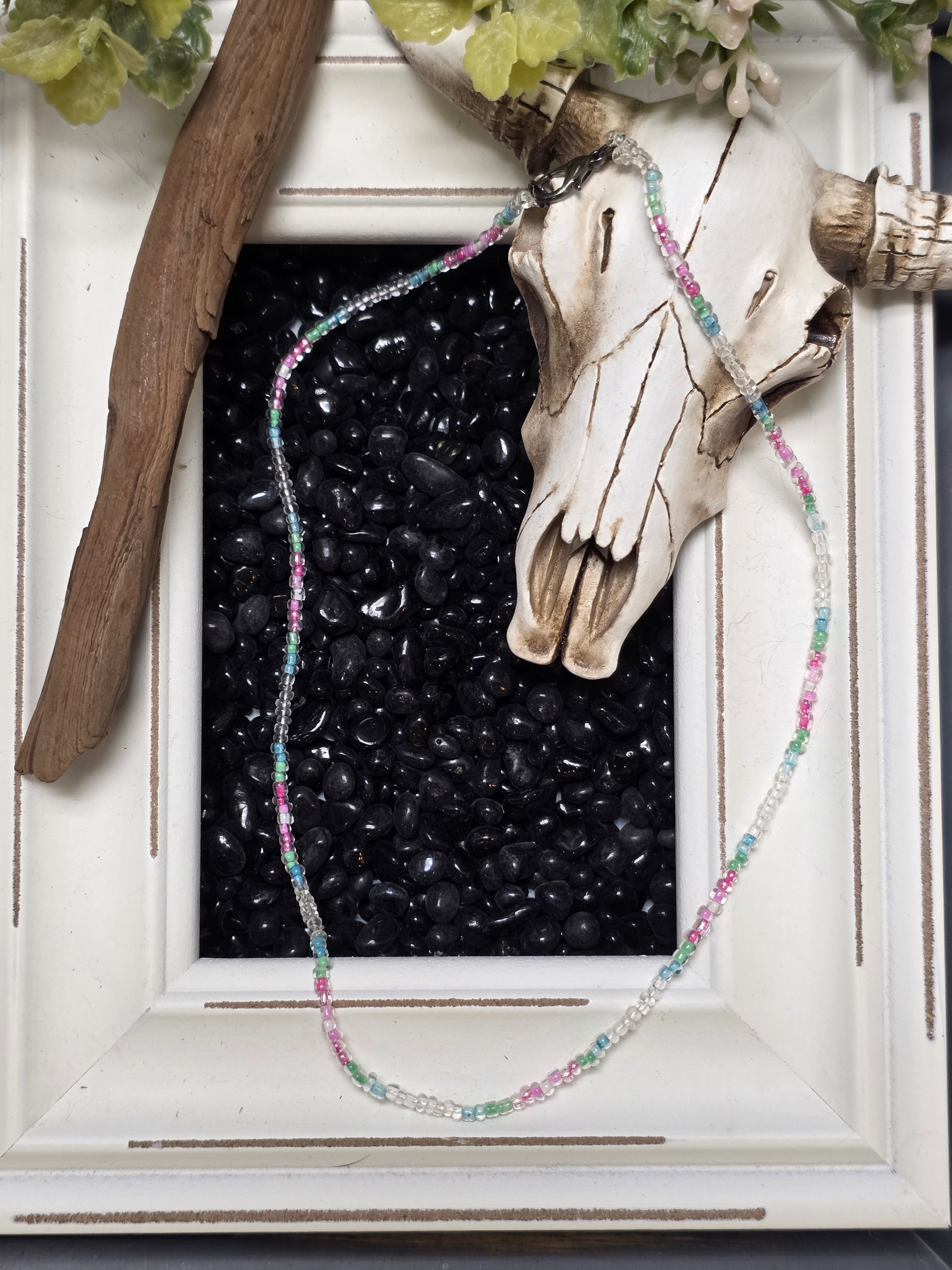 Colorful Seed Bead Necklace - Adventurous Spirit