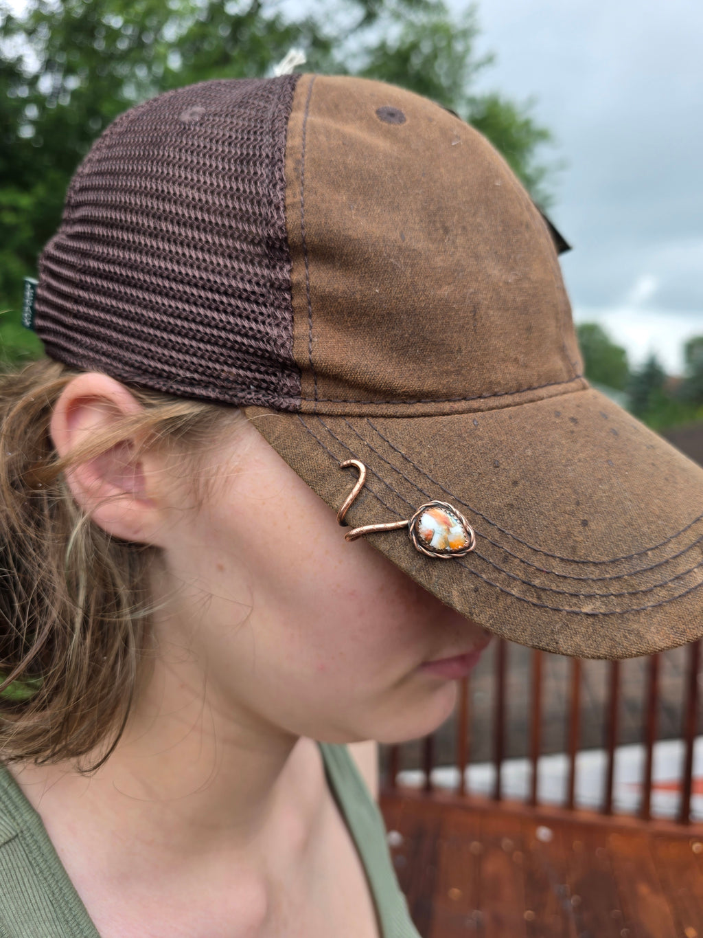 Spiny Oyster Turquoise Hat Clip