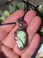 Lemon Chrysoprase in Copper
