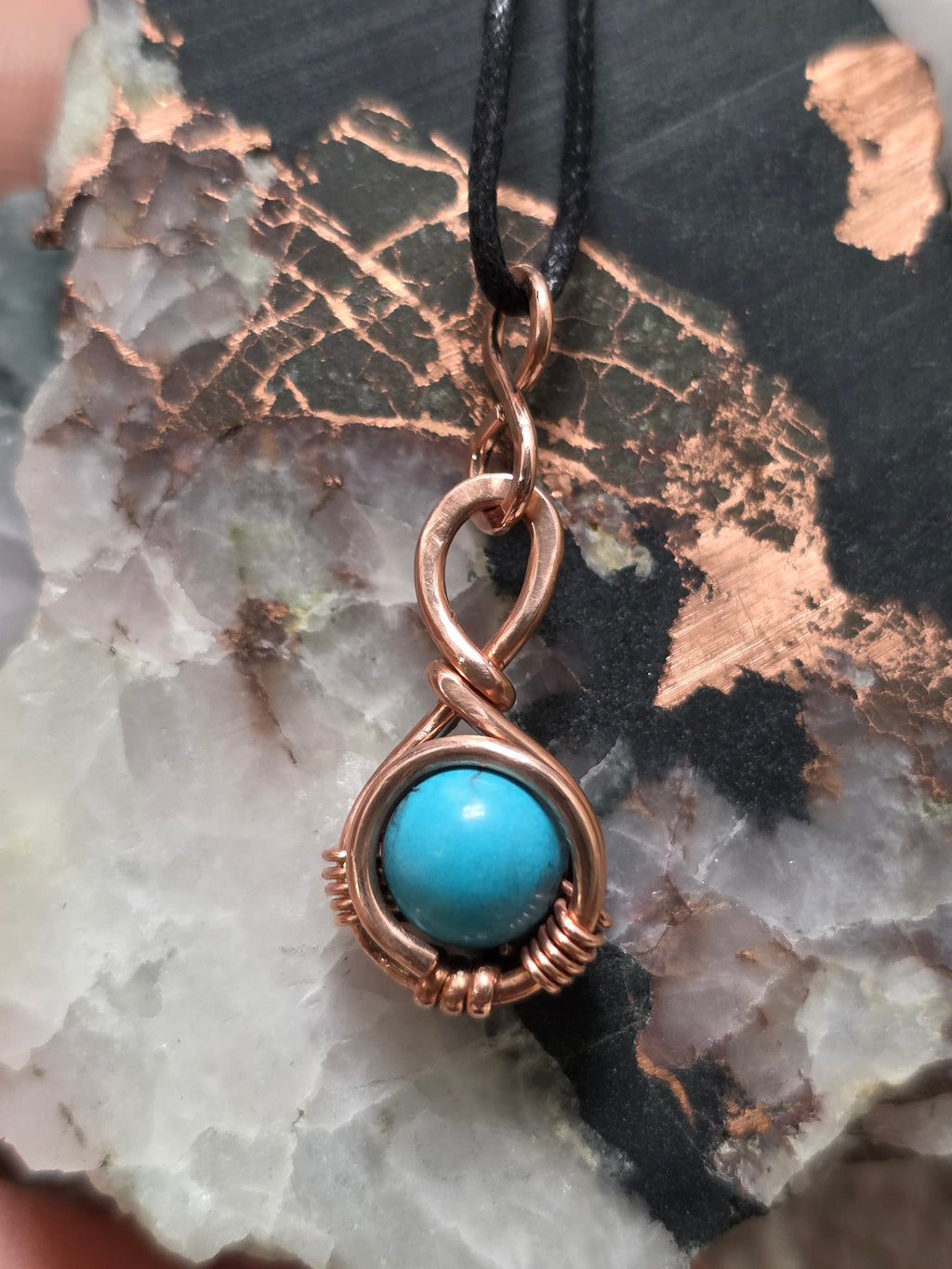 "Orbit" Turquoise Pendant