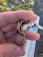 Rhodonite wrapped Copper