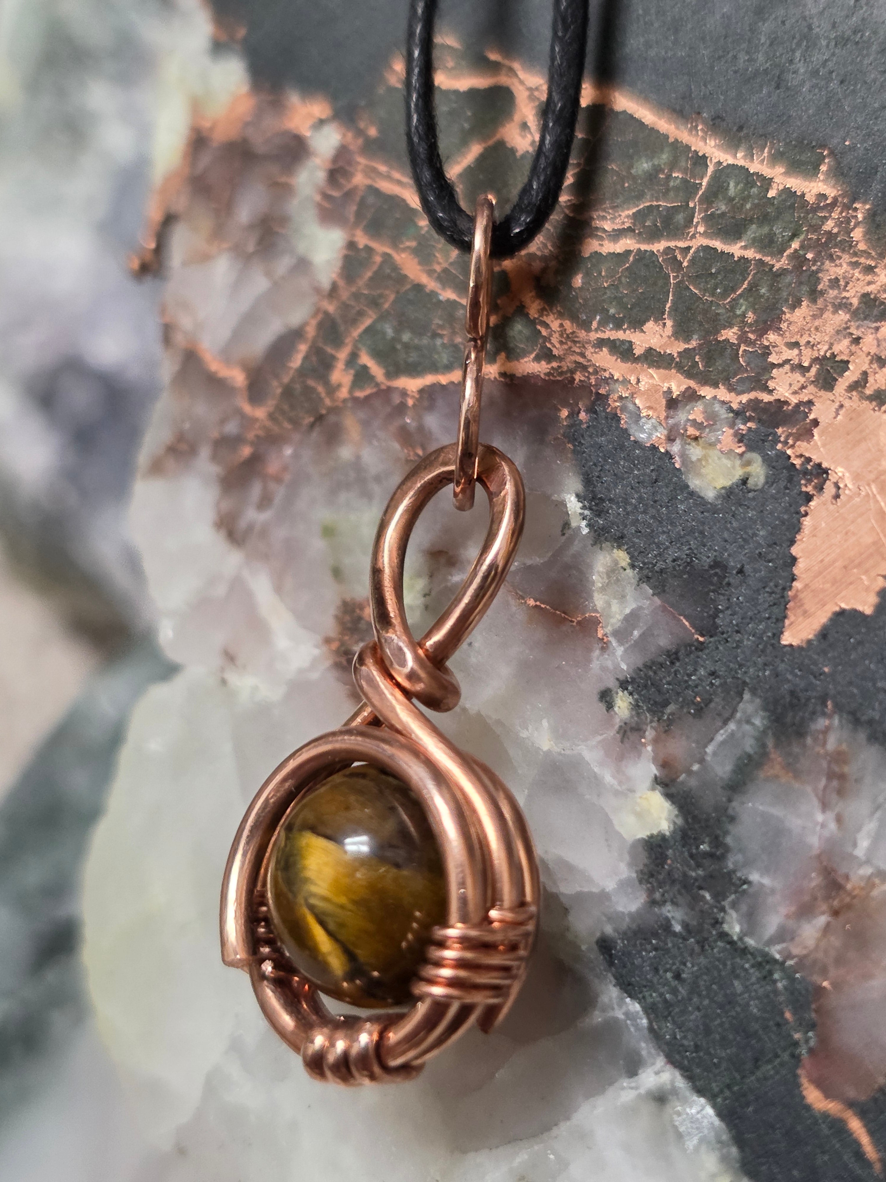 "Orbit" Tiger Eye Pendant