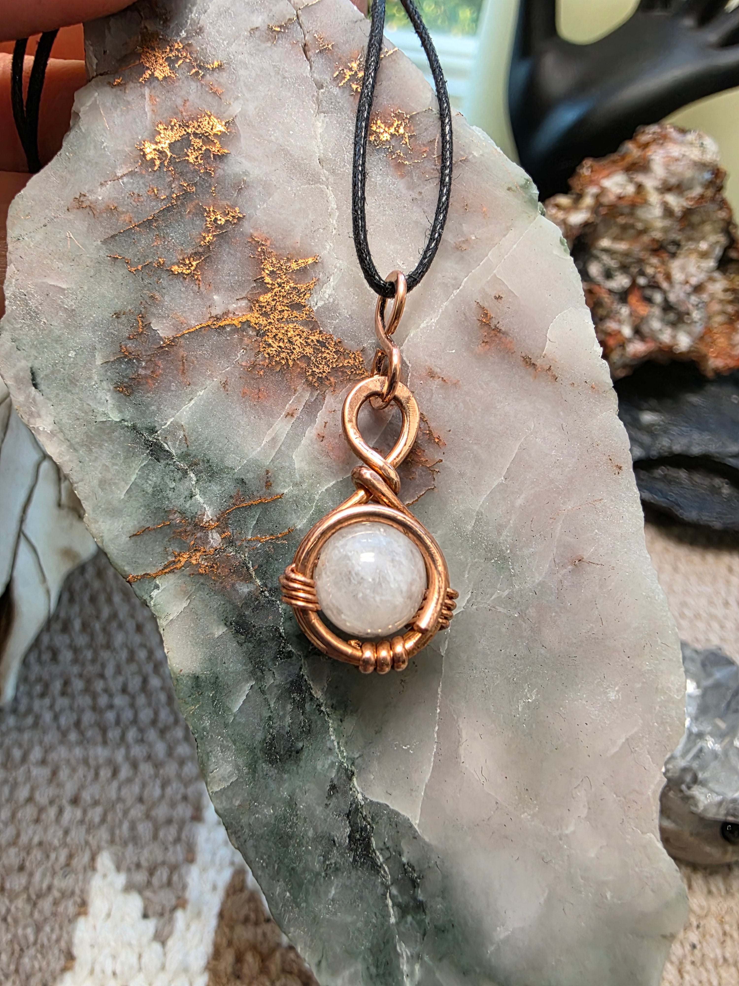 "Orbit" Moonstone Pendant