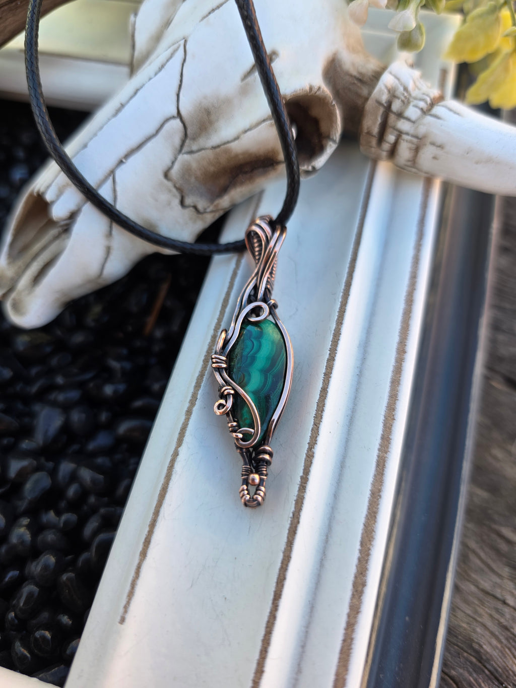Malachite in Copper