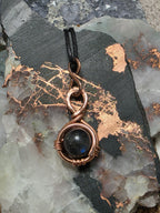"Orbit" Blue Labradorite Pendant
