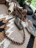 21" Copper 6mm Beaded