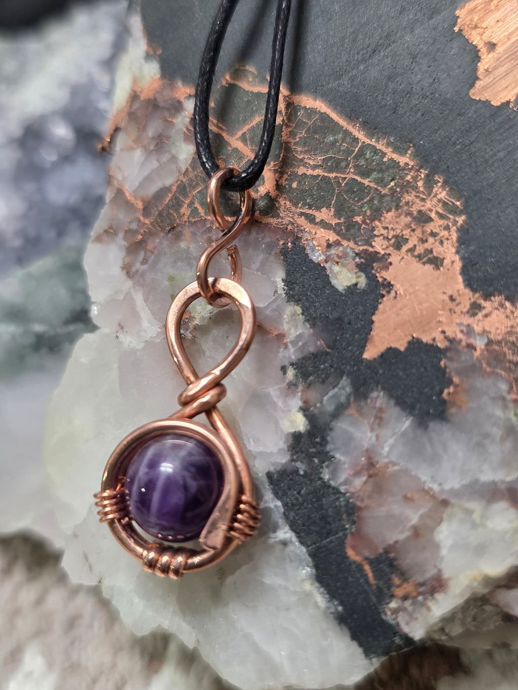 "Orbit" Amethyst Pendant