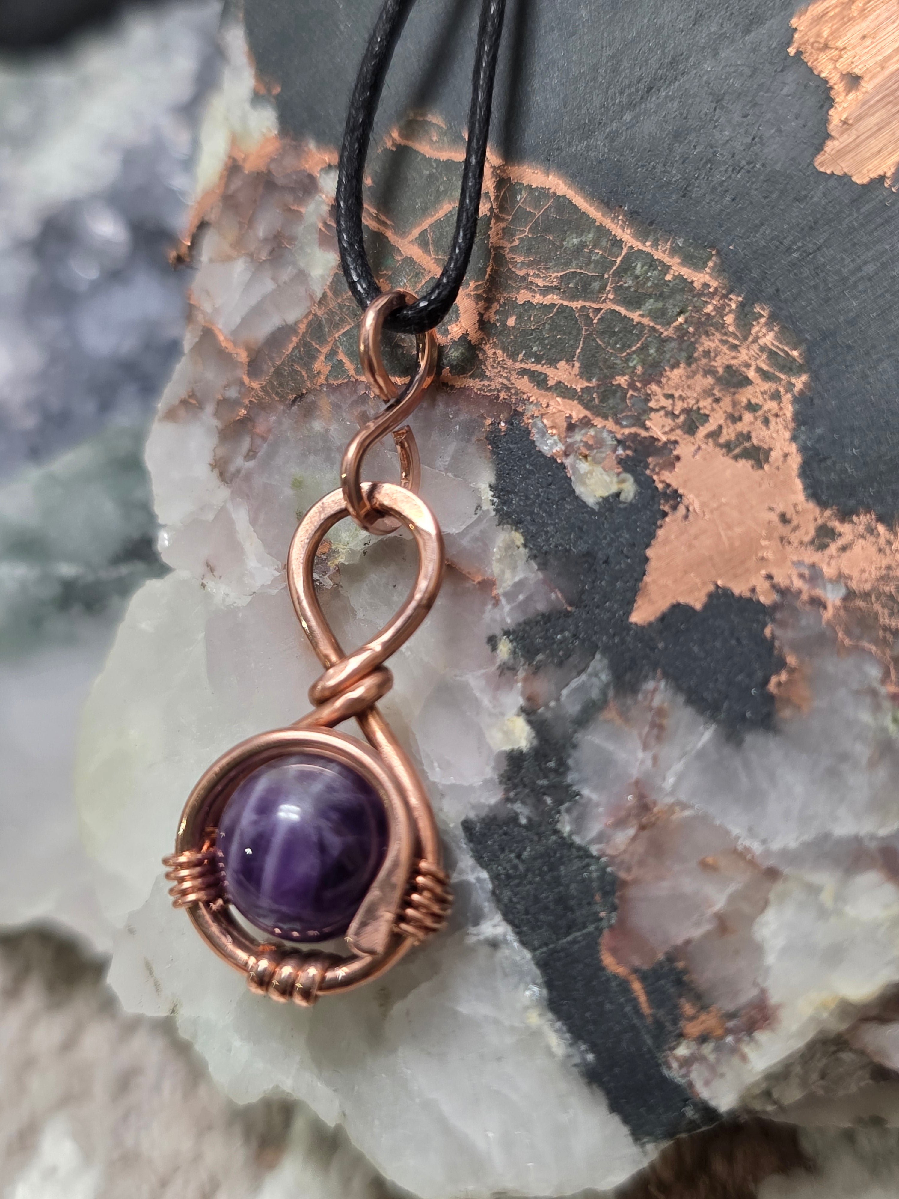 "Orbit" Amethyst Pendant