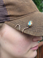 Turquoise Spiny Oyster Hat Clip