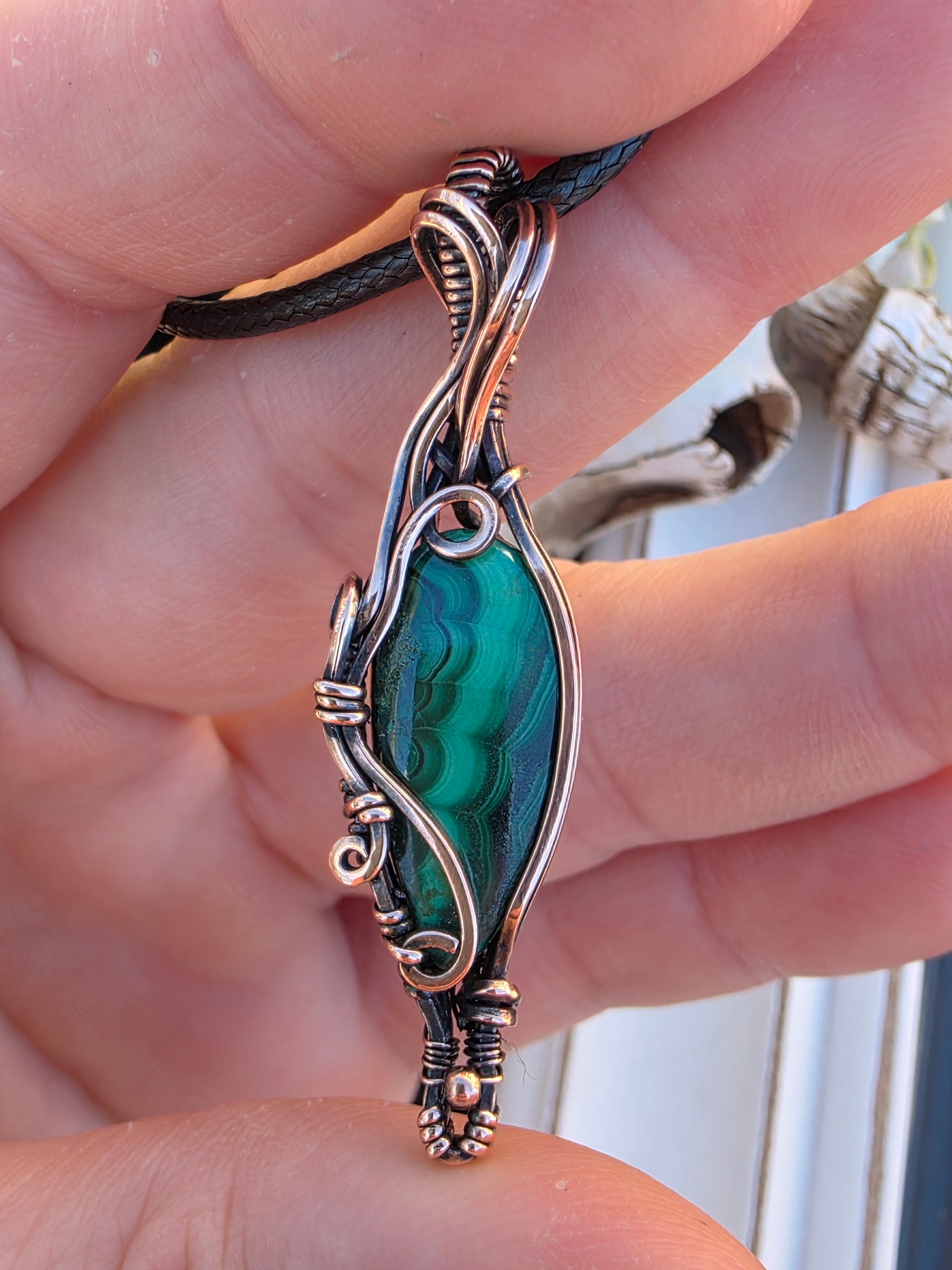 Malachite in Copper