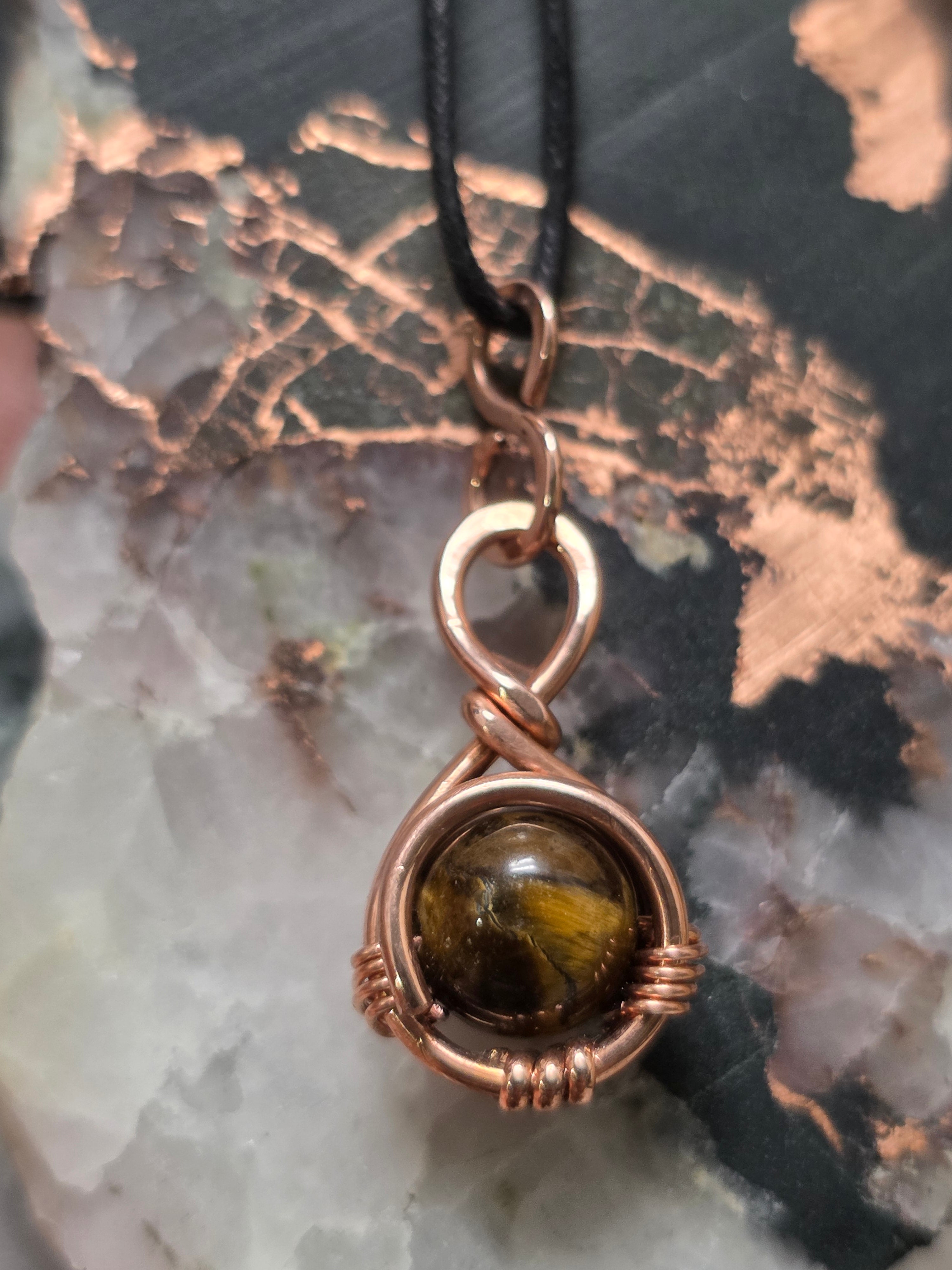 "Orbit" Tiger Eye Pendant