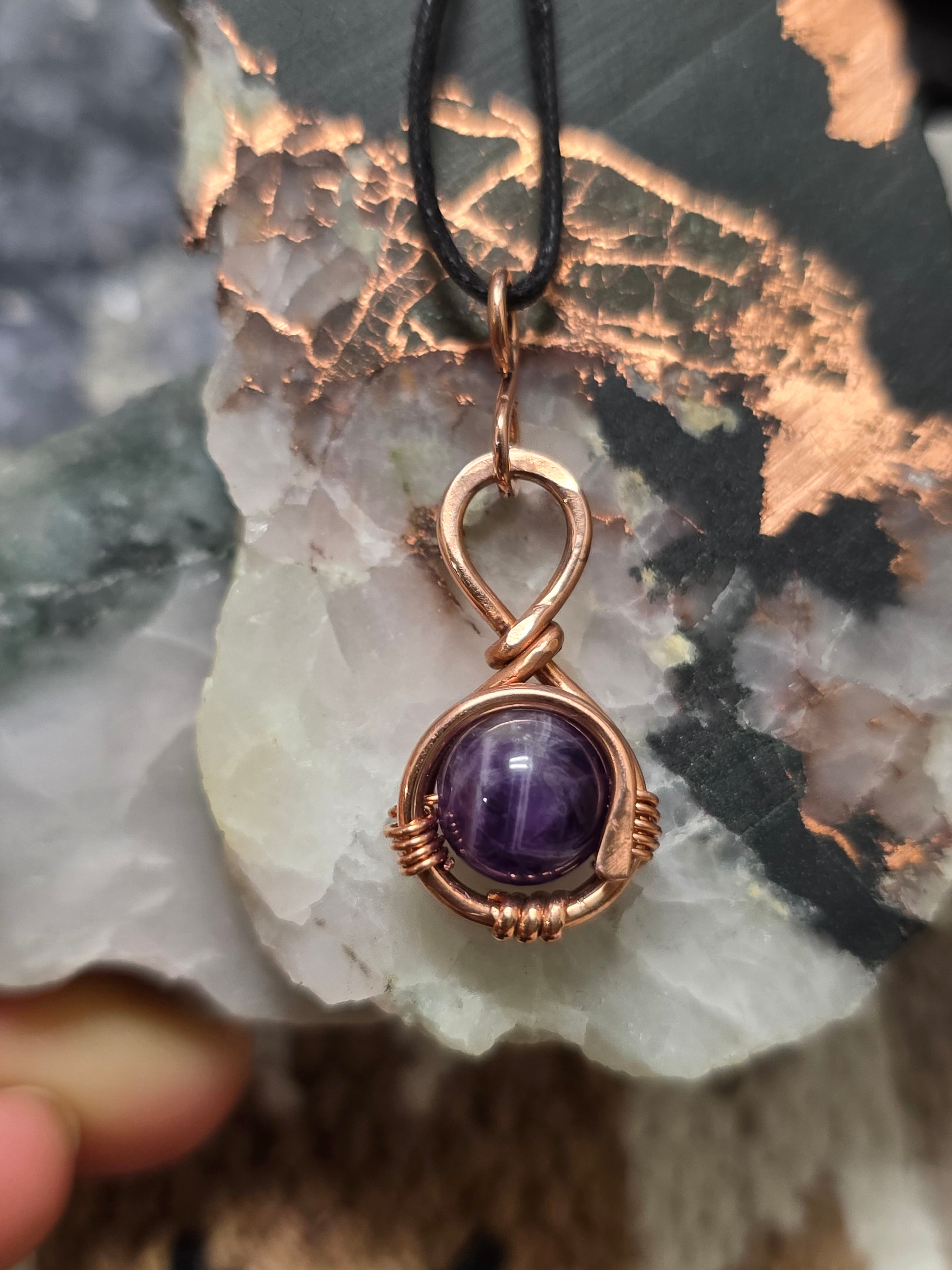 "Orbit" Amethyst Pendant