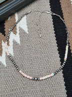 Pink Conch and Sterling Choker