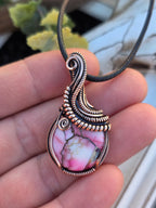 Rose Dhalia Turquoise Pendant - Unique Artisan