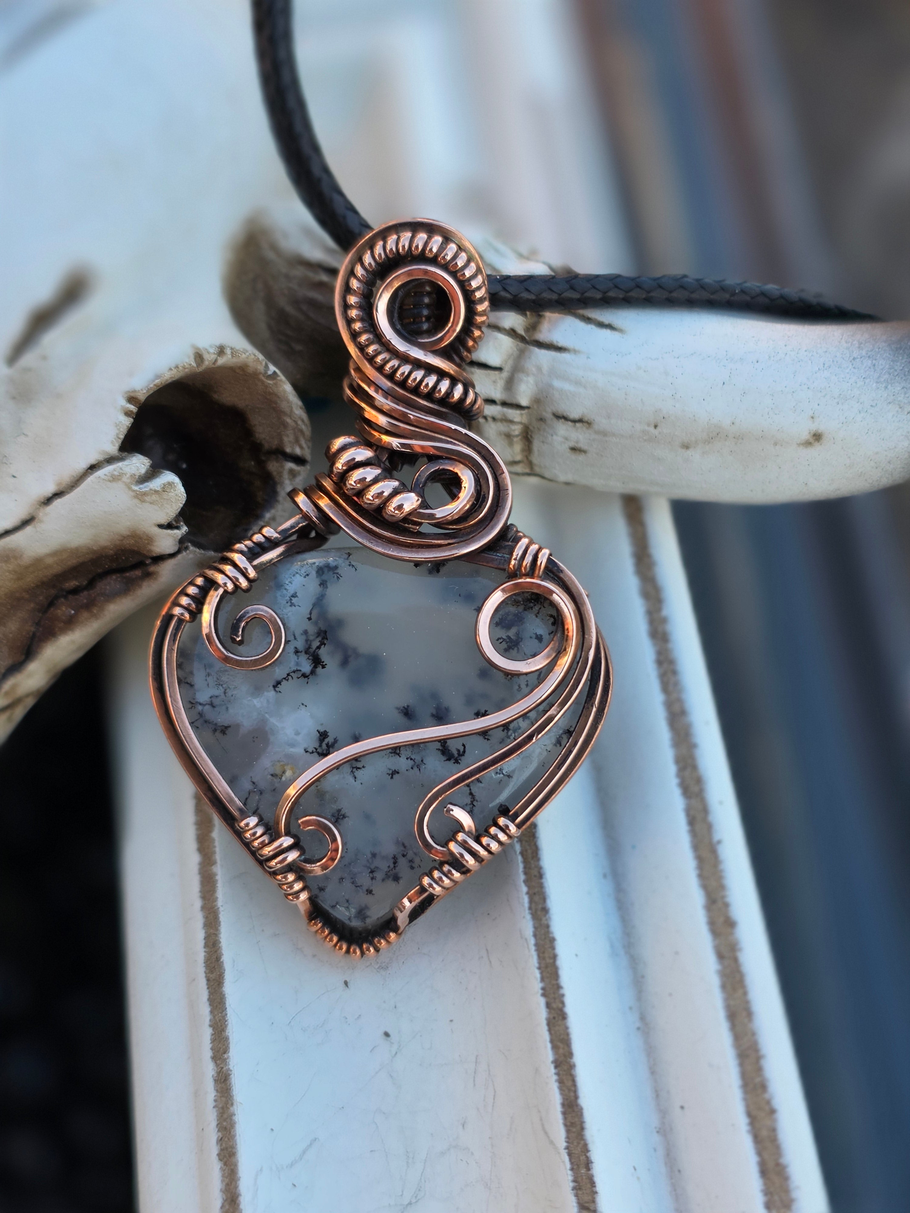 Dendritic Opal in Copper