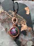 "Orbit" Ruby Zoisite Pendant