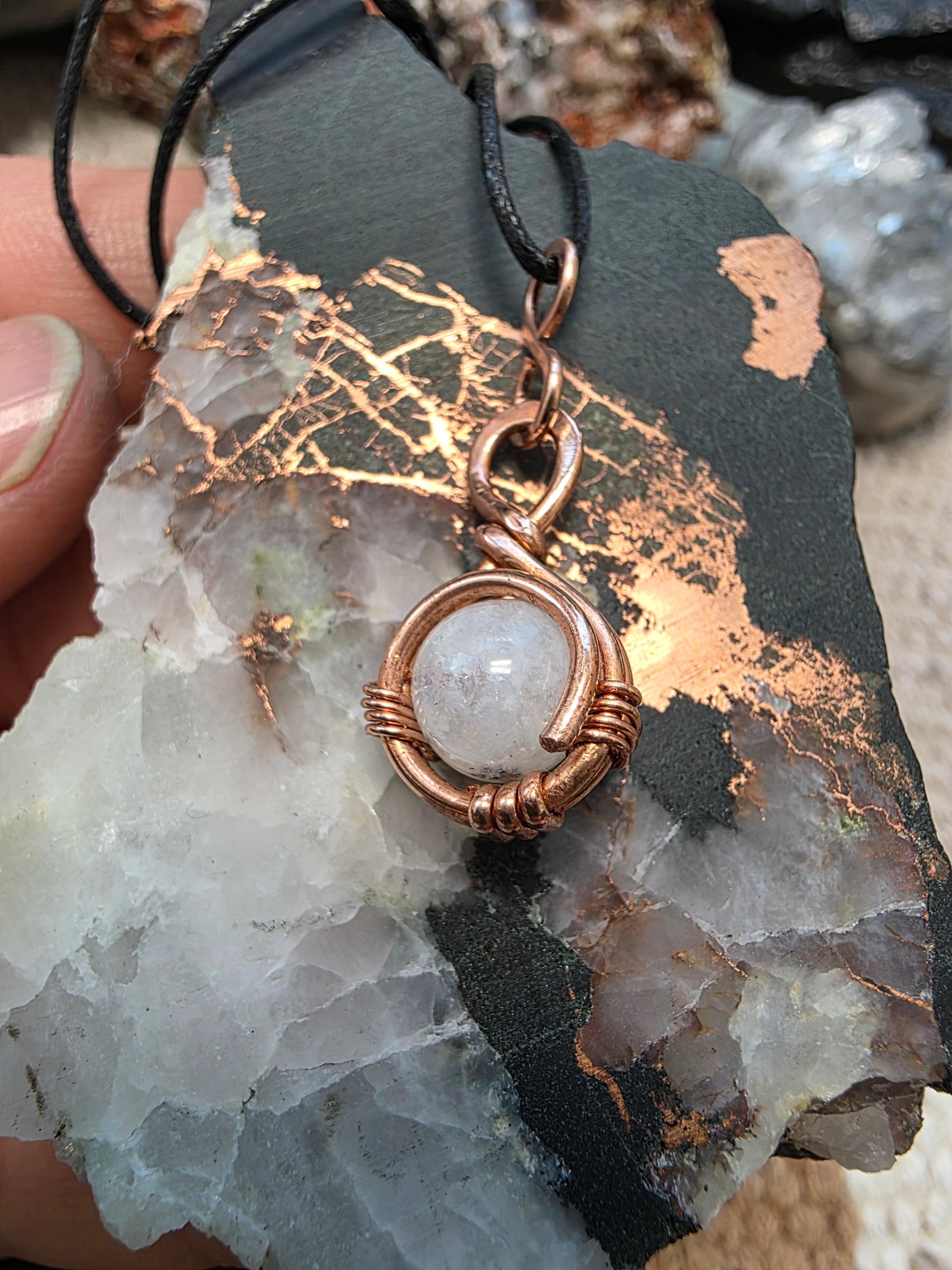 "Orbit" Moonstone Pendant