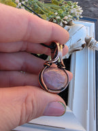 Rhodonite wrapped Copper