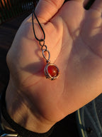 "Orbit" Carnelian Pendant