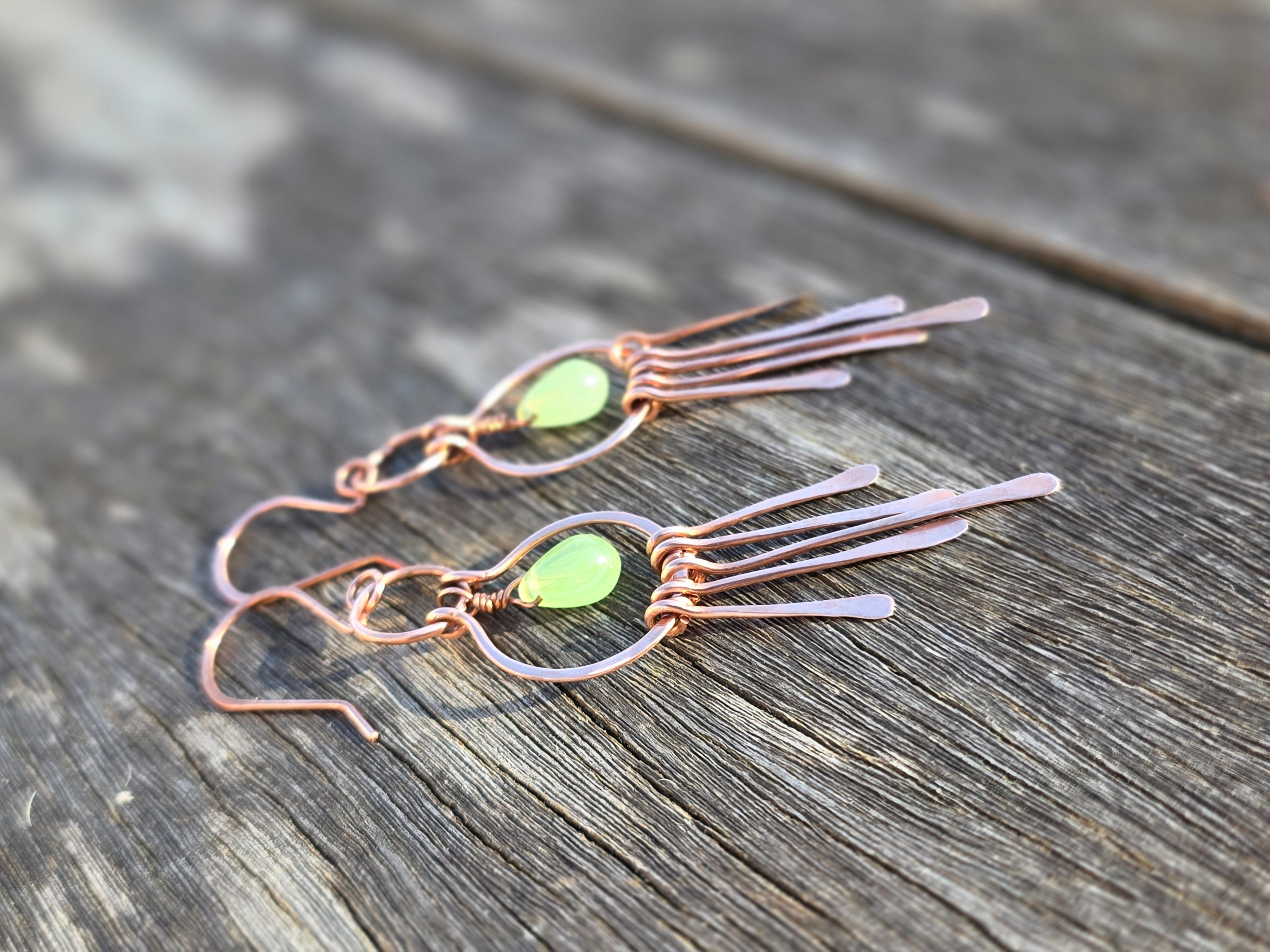 Copper Dangle Earrings