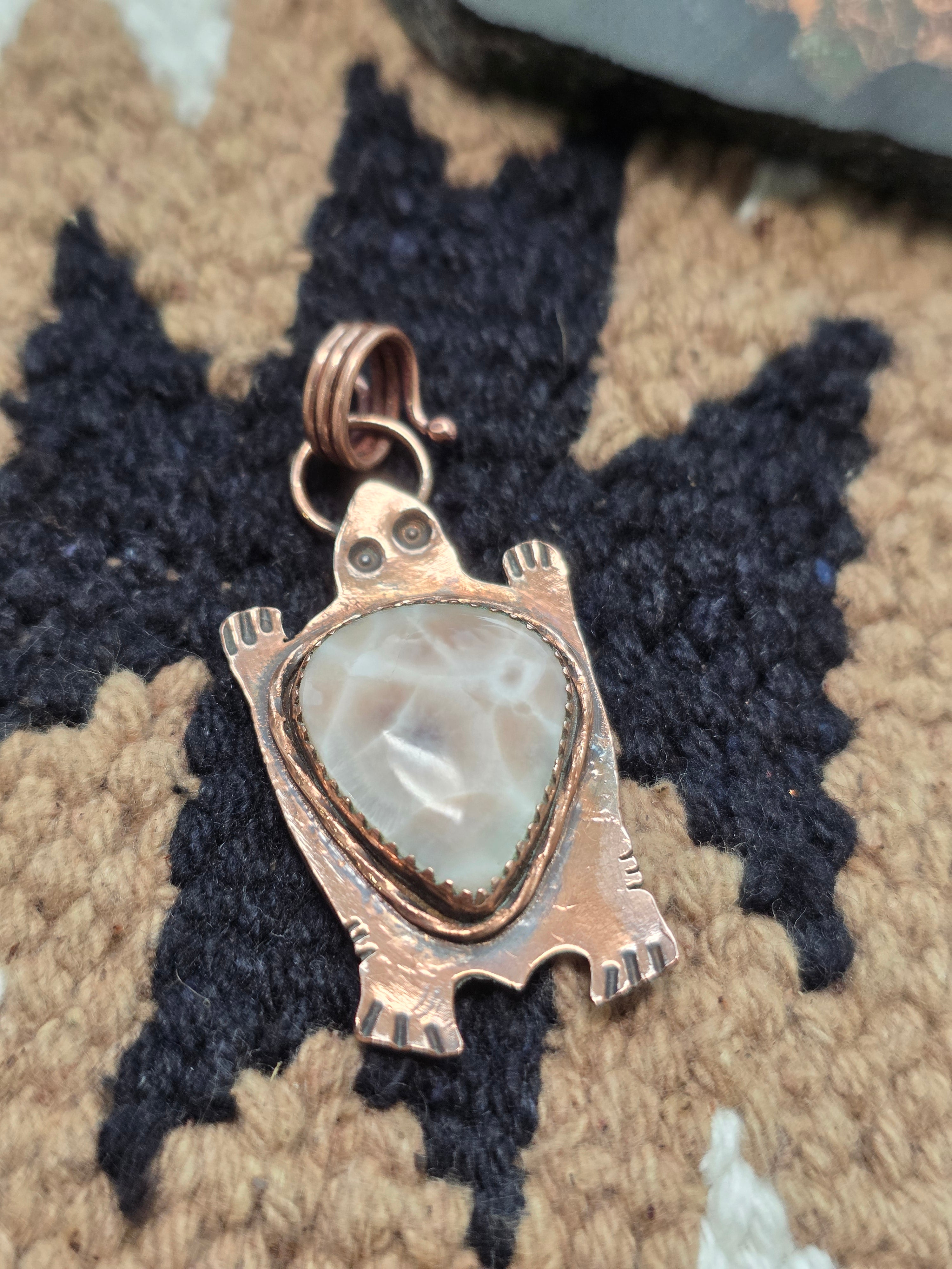 Handmade Copper Turtle| Thompsonite