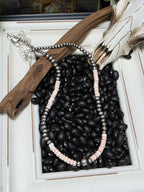 Pink Conch and Sterling Choker