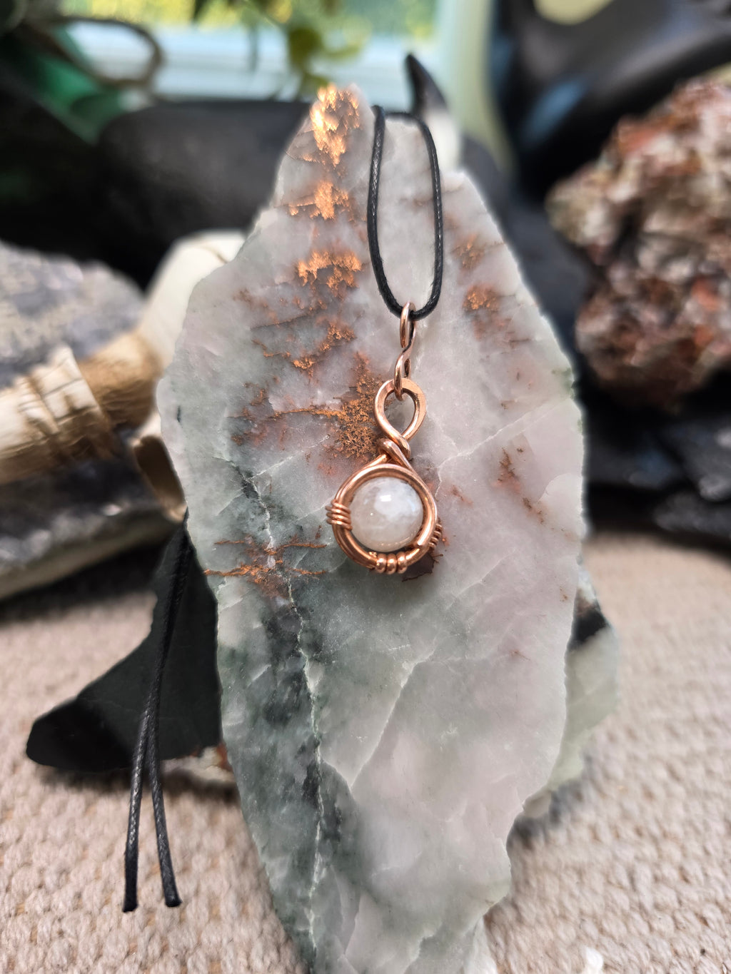 "Orbit" Moonstone Pendant