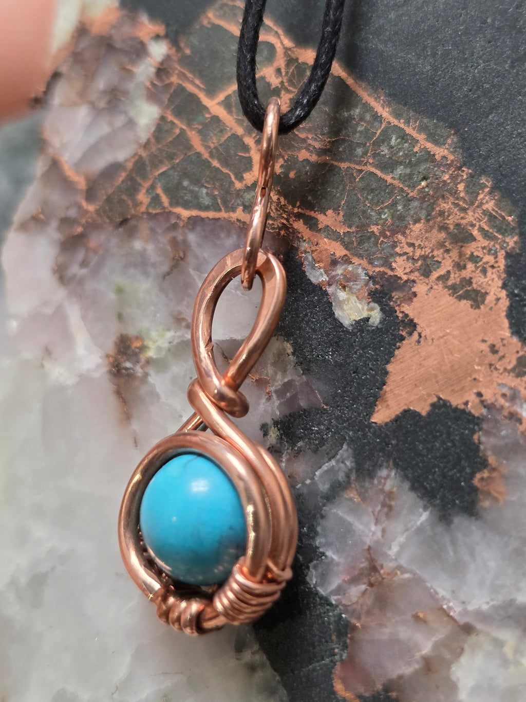 "Orbit" Turquoise Pendant